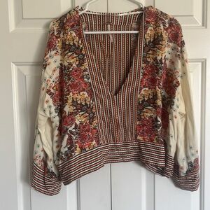 Free People Floral Boho Crop